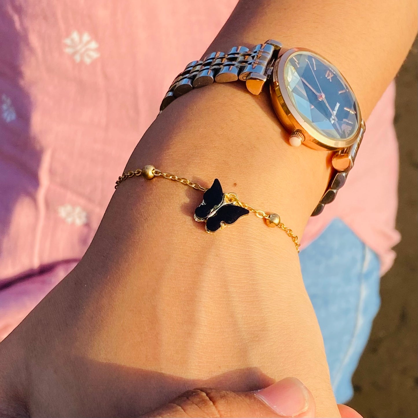 Sleek Butterfly Bracelet