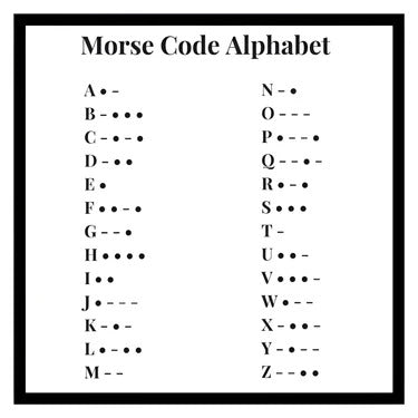 Personalized Morse Code Name Necklace