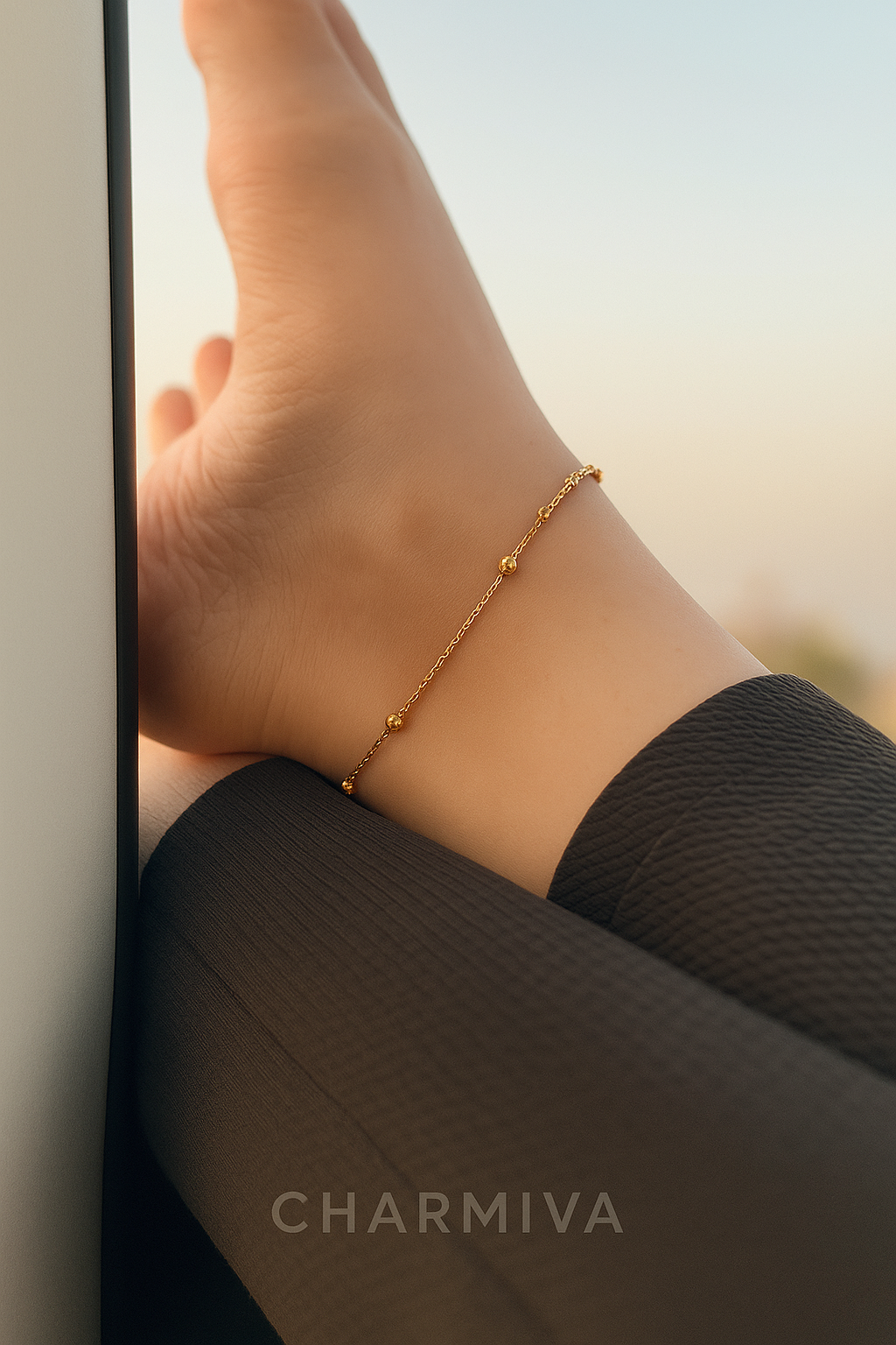 Elara Bead Anklet