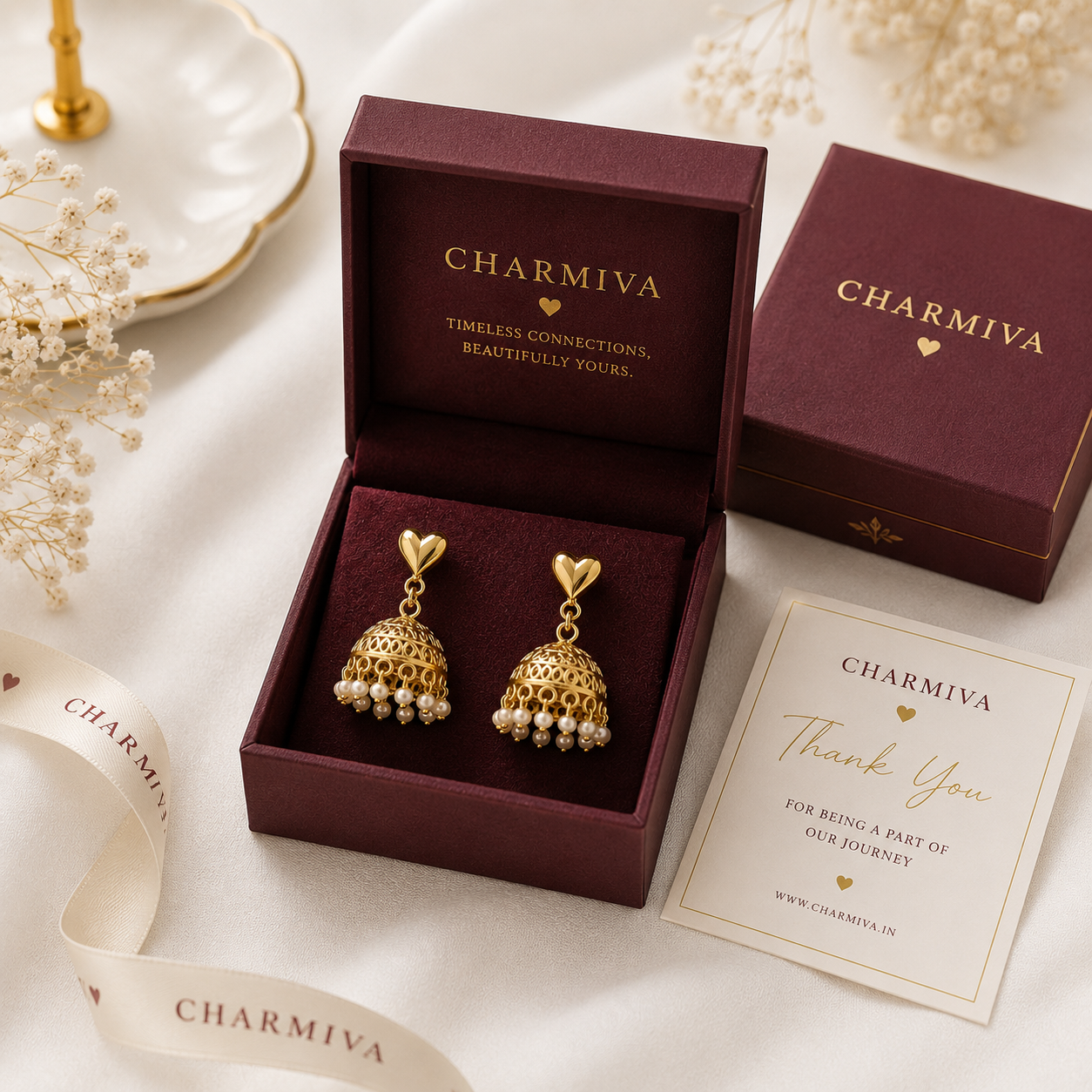 Elegant Heart Jhumka